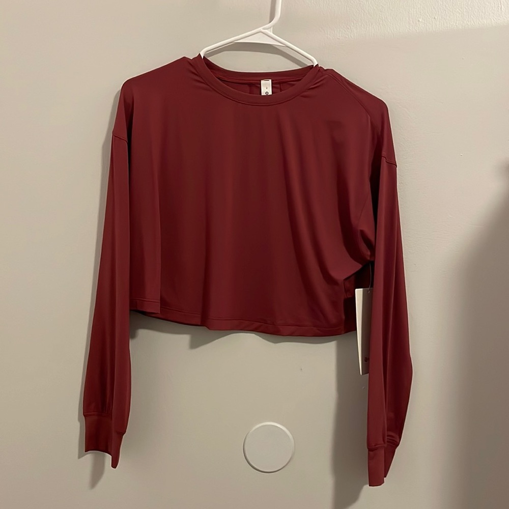 Lululemon muscle love long sleeve in mulled wine